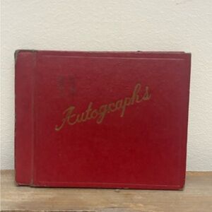 Alvy Moore Autograph Green Acres Red Vintage Autograph Book